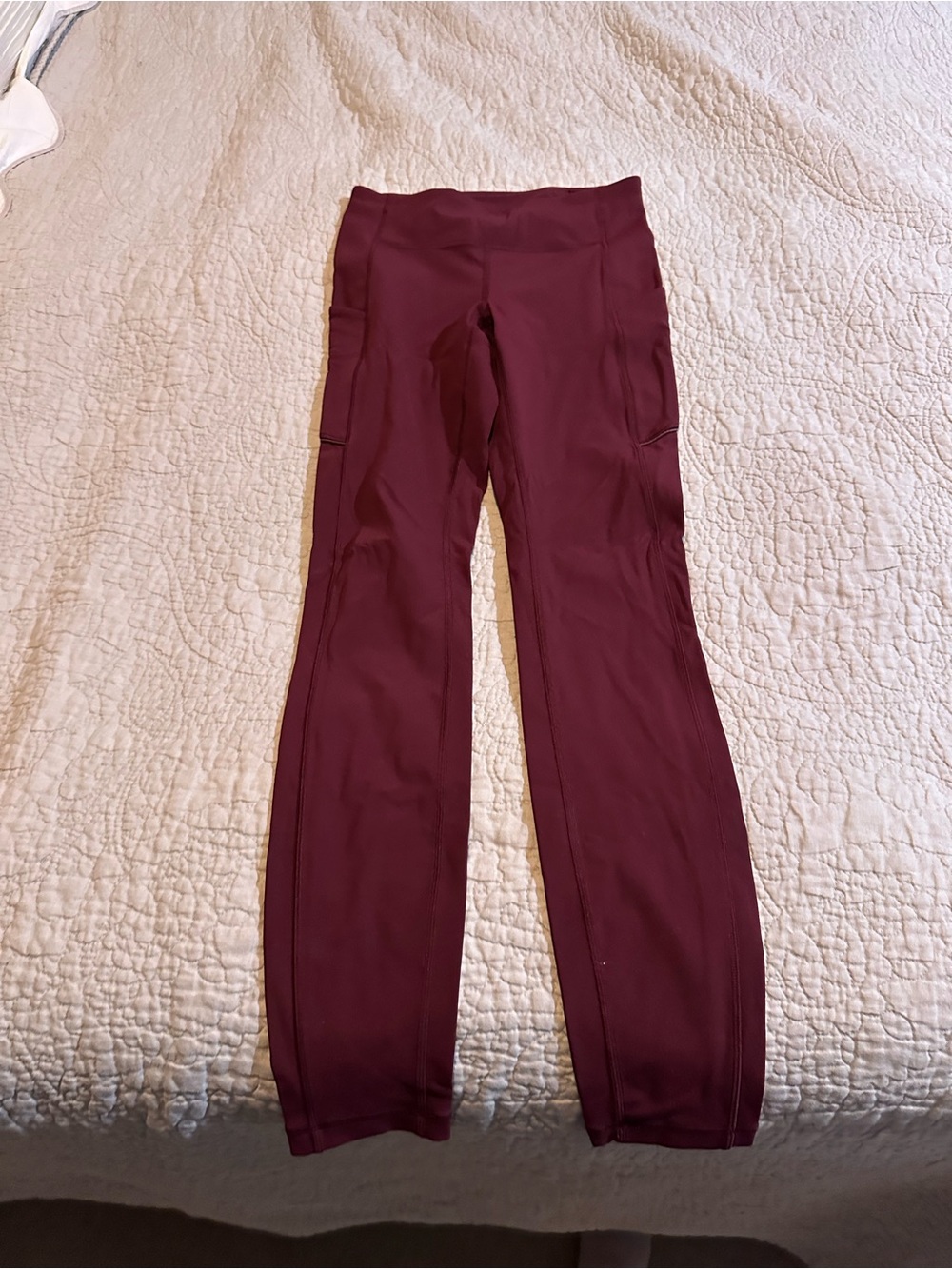 Lululemon Women’s High-Waist Burgundy Active Leggings size 4